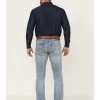 Hooey By Rock & Roll Denim Men's Light Vintage Wash Revolver Stretch Slim Straight Jeans