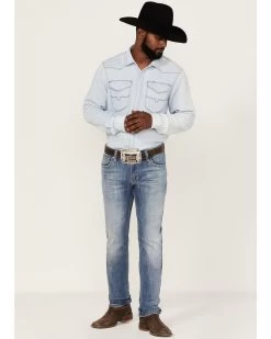 Rock & Roll Denim Men's Rifle Light Wash Reflex Stretch Skinny Jeans -Western Cowboy Shop 2000367644 204 P1