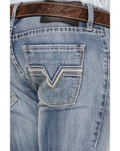 Rock & Roll Denim Men's Rifle Light Wash Reflex Stretch Skinny Jeans -Western Cowboy Shop 2000367644 204 P4