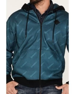 Hooey Men's Butte Monogram Logo Full-Zip Hooded Jacket -Western Cowboy Shop 2000370574 442 P3