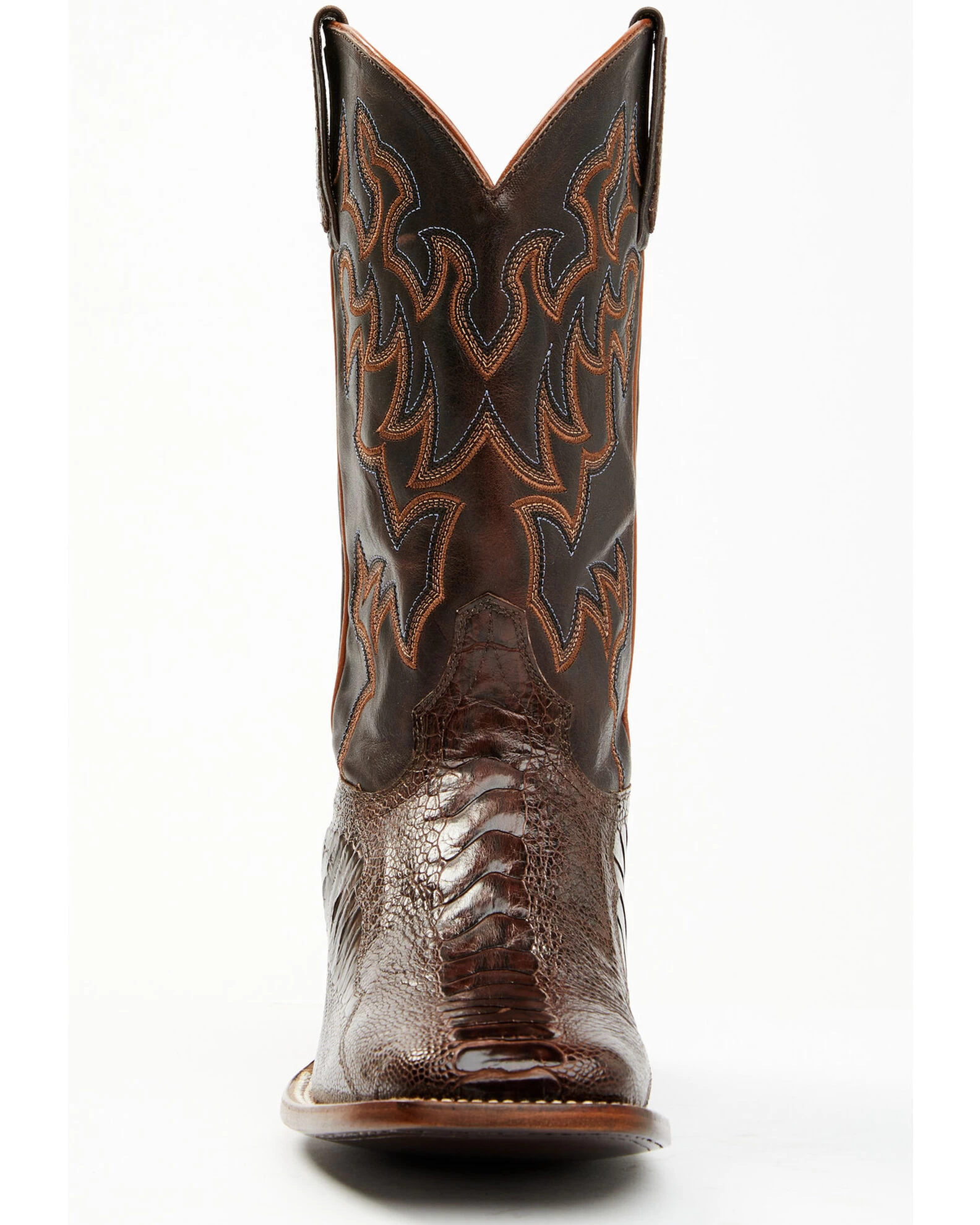 Cody James Men's Antique Cafe Ostrich Leg Exotic Western Boots - Broad Square Toe 5 Cody James Men's Antique Cafe Ostrich Leg Exotic Western Boots - Broad Square Toe - Image 5