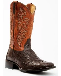 Cody James Men's Sienna Genuine Ostrich Exotic Western Boots - Broad Square Toe -Western Cowboy Shop 2000371861 200 P1