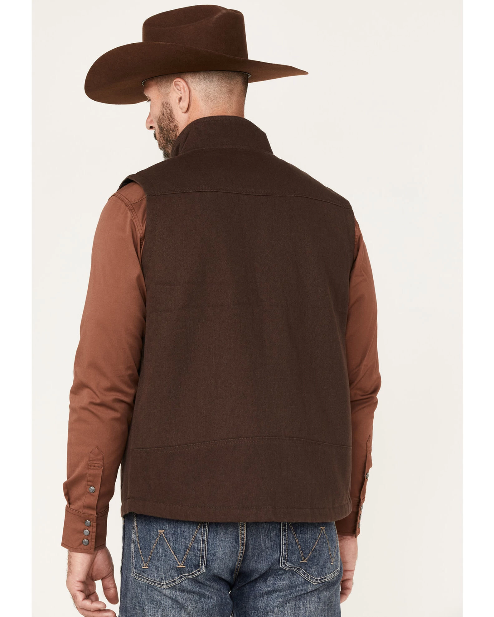 Blue Ranchwear Men's Insulated Duck Zip-Front Work Vest 3 Blue Ranchwear Men's Insulated Duck Zip-Front Work Vest - Image 3