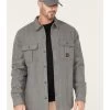 Hawx Men's Channel Quilted Flannel Button-Down Shirt Jacket - Big & Tall