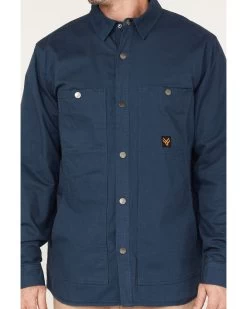 Hawx Men's Weathered Ripstop Snap Shirt Jacket - Big & Tall -Western Cowboy Shop 2000373744 401 P3