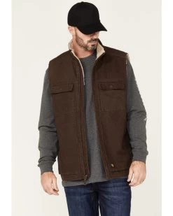 Hawx Men's Weathered Sherpa Lined Work Vest 6 Hawx Men's Weathered Sherpa Lined Work Vest -Western Cowboy Shop 2000373751 201 P1