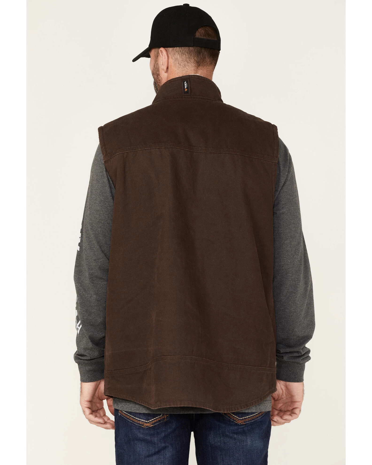 Hawx Men's Weathered Sherpa Lined Work Vest 1 Hawx Men's Weathered Sherpa Lined Work Vest