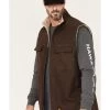 Hawx Men's Weathered Sherpa Lined Work Vest - Big & Tall