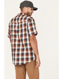 Brothers & Sons Men's Casual Plaid Short Sleeve Button-Down Western Shirt -Western Cowboy Shop 2000373878 801 P4