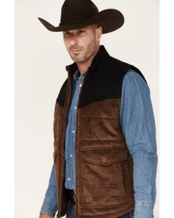 Cody James Men's Waren Corduroy Puffer Vest -Western Cowboy Shop 2000373954 200 P2