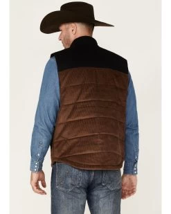 Cody James Men's Waren Corduroy Puffer Vest -Western Cowboy Shop 2000373954 200 P4