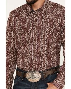 Moonshine Spirit Men's Sundays Best Paisley Stripe Snap Western Shirt -Western Cowboy Shop 2000374112 220 P3