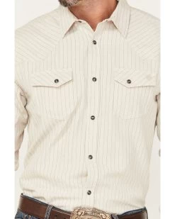 Blue Ranchwear Men's Ticking Stripe Snap Western Workshirt