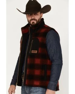 Pendleton Men's Ridgeline Buffalo Checker Fleece Vest 7 Pendleton Men's Ridgeline Buffalo Checker Fleece Vest -Western Cowboy Shop 2000374618 600 P2