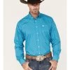 Cinch Men's All-Over Diamond Print Button Down Western Shirt
