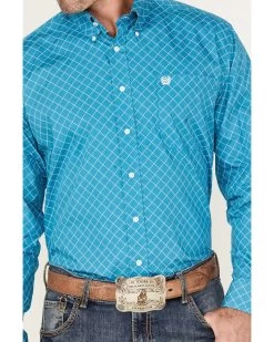 Cinch Men's All-Over Diamond Print Button Down Western Shirt 6 Cinch Men's All-Over Diamond Print Button Down Western Shirt -Western Cowboy Shop 2000375241 400 P3