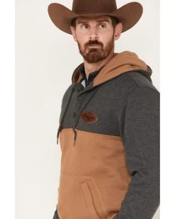 Kimes Ranch Men's Ogden 1/4 Button Hooded Pullover