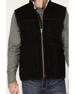 Cowboy Hardware Men's Logo Canvas Solid Workwear Vest -Western Cowboy Shop 2000378837 001 P3