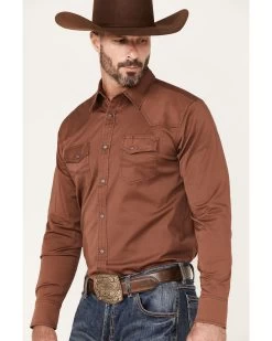 Blue Ranchwear Men's Long Sleeve Button-Down Western Shirt