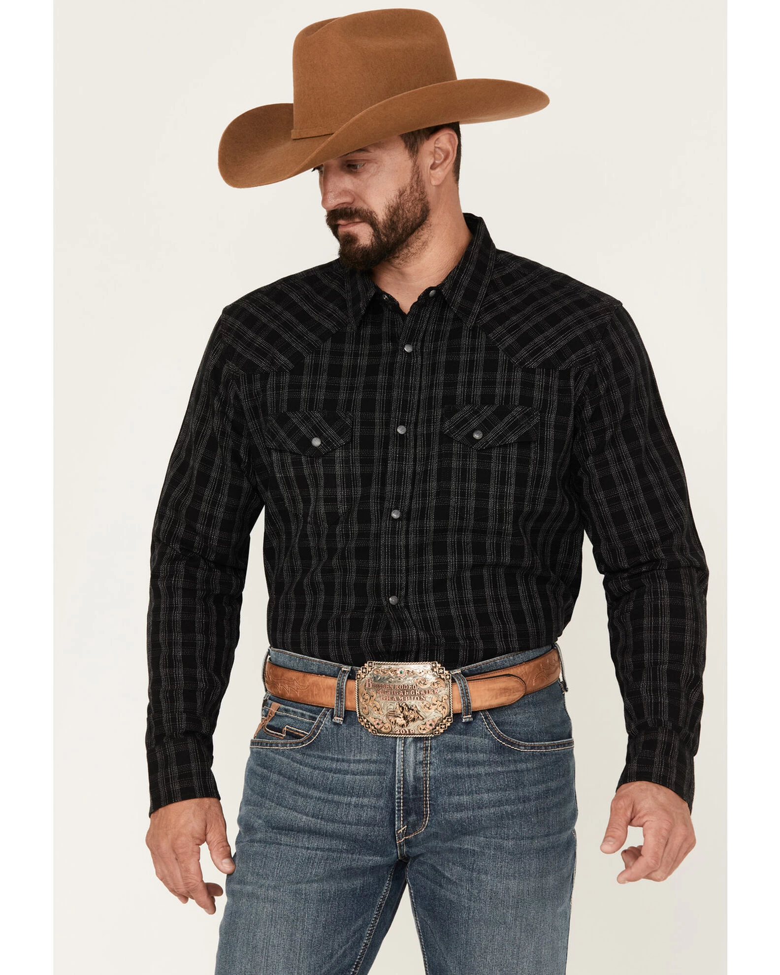 Blue Ranchwear Men's Twill Long Sleeve Snap Shirt 3 Blue Ranchwear Men's Twill Long Sleeve Snap Shirt - Image 3