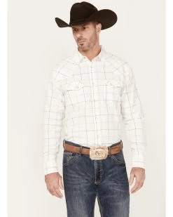 Blue Ranchwear Men's Twill Long Sleeve Pearl Snap Work Shirt 6 Blue Ranchwear Men's Twill Long Sleeve Pearl Snap Work Shirt -Western Cowboy Shop 2000380505 103 P1