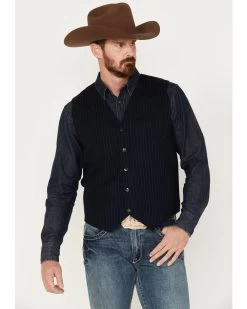 Moonshine Spirit Men's Pinstripe Capone Wool Vest -Western Cowboy Shop 2000380612 410 P1