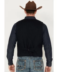 Moonshine Spirit Men's Pinstripe Capone Wool Vest -Western Cowboy Shop 2000380612 410 P4