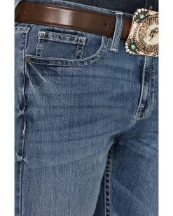 Cody James Men's Shootout Medium Wash Slim Straight Stretch Denim Jeans -Western Cowboy Shop 2000381186 413 P2