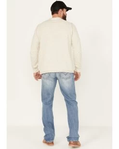 Moonshine Spirit Men's Fire Water Light/Medium Wash Slim Straight Stretch Denim Jeans