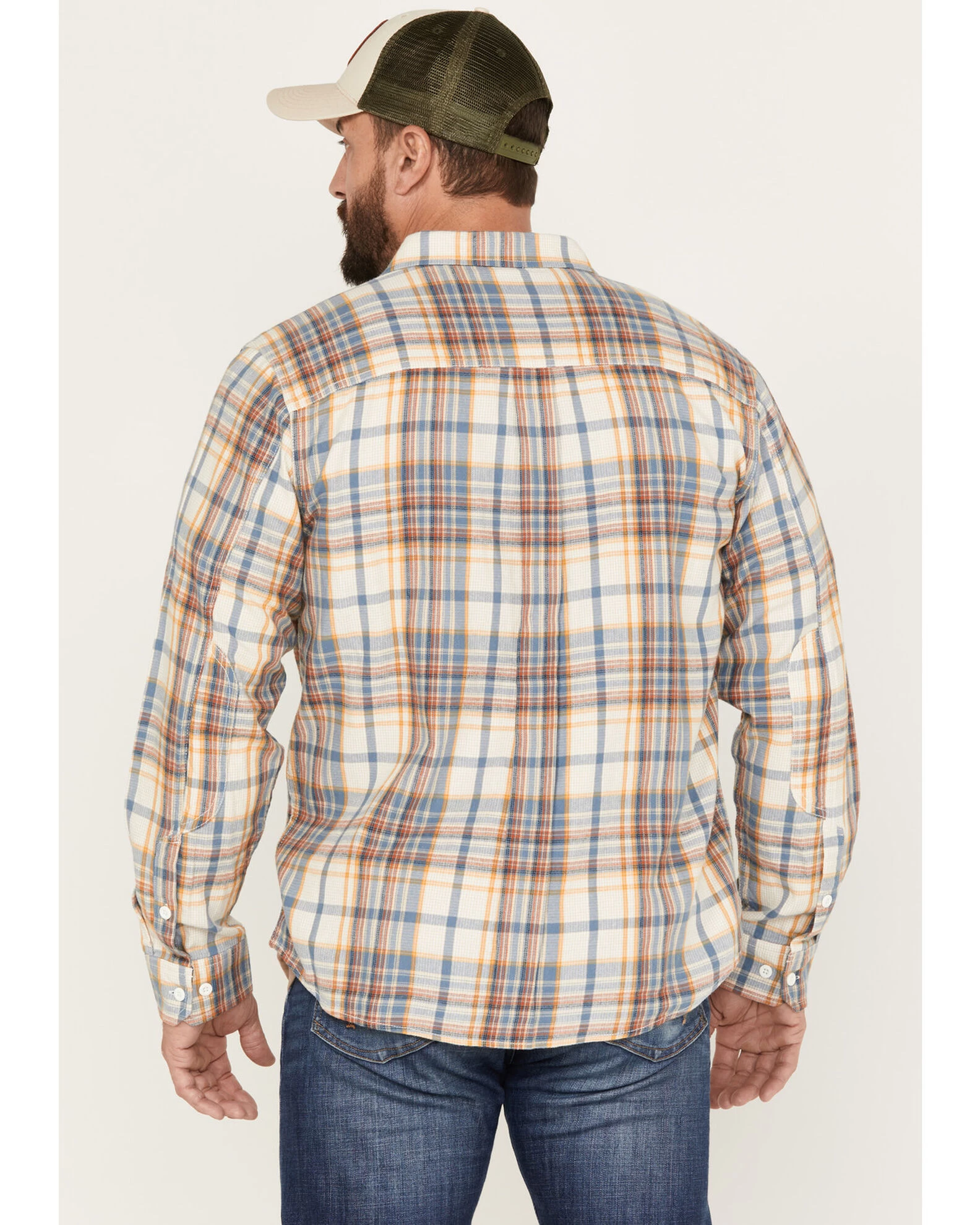 Brothers & Sons Men's Casual Plaid Print Long Sleeve Woven Shirt 4 Brothers & Sons Men's Casual Plaid Print Long Sleeve Woven Shirt - Image 4