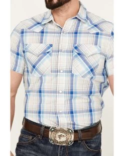 Pendleton Men's Frontier Plaid Short Sleeve Western Pearl Snap Shirt 7 Pendleton Men's Frontier Plaid Short Sleeve Western Pearl Snap Shirt -Western Cowboy Shop 2000383537 400 P3