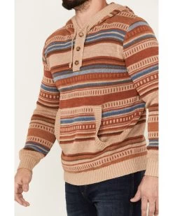 Pendleton Men's Medallion Striped Hooded Pullover