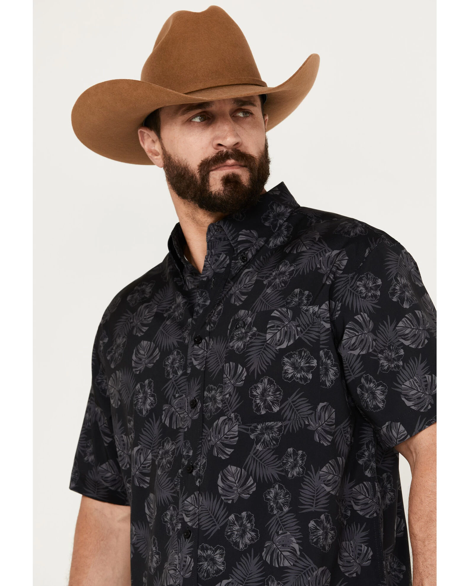 Cinch Men's ARENAFLEX Hawaiian Short Sleeve Button Down Shirt 2 Cinch Men's ARENAFLEX Hawaiian Short Sleeve Button Down Shirt - Image 2