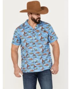 Cinch Men's Camp Tumbleweed Cowboy Short Sleeve Button-Down Western Shirt -Western Cowboy Shop 2000383903 400 P1