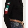 Rock & Roll Denim Men's Mexico Logo Long Sleeve Western Snap Shirt