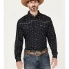Cowboy Hardware Men's Skull Print Long Sleeve Snap Western Shirt