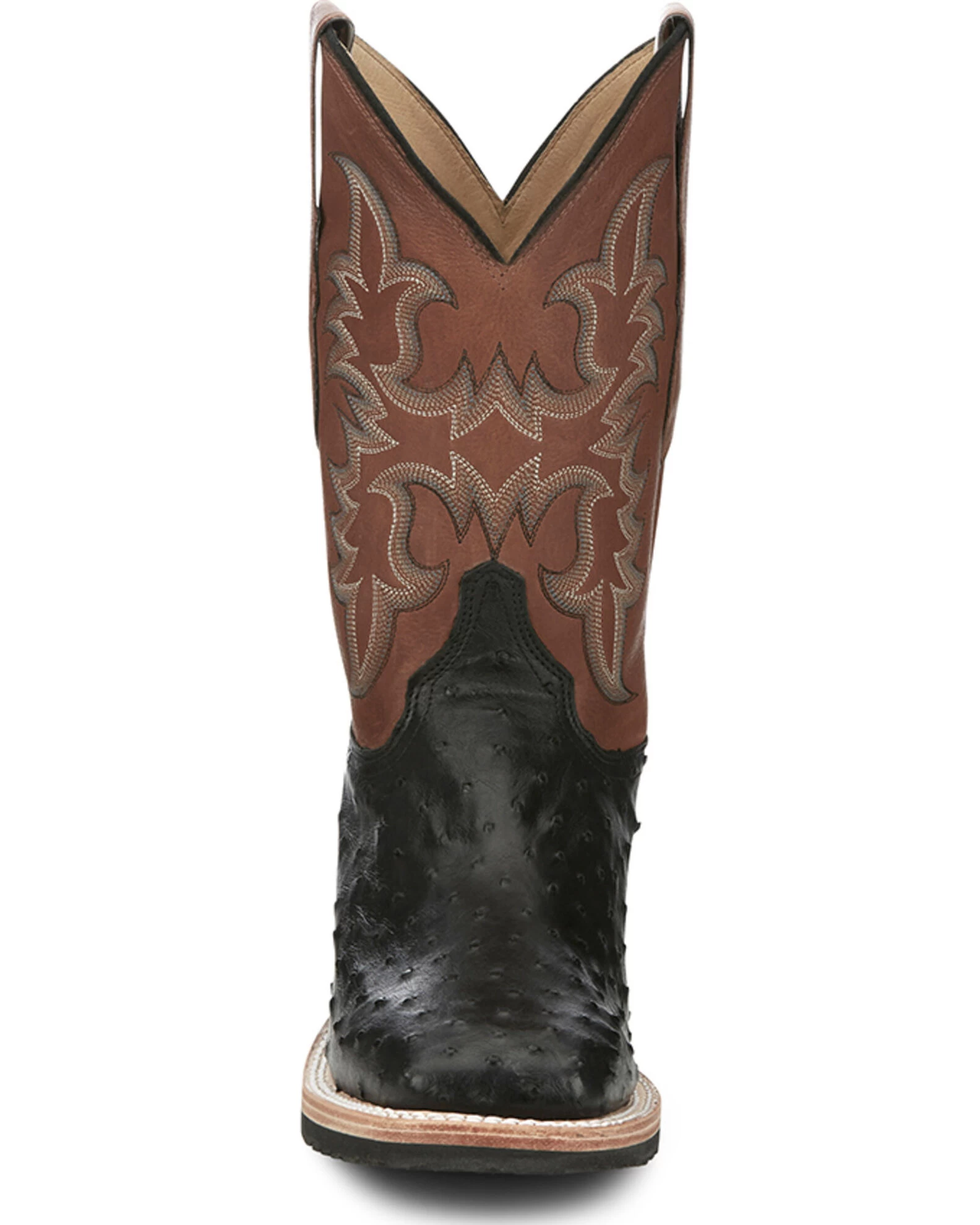 Justin Men's Drover Exotic Full Quill Ostrich Western Boots - Broad Square Toe 7 Justin Men's Drover Exotic Full Quill Ostrich Western Boots - Broad Square Toe - Image 7