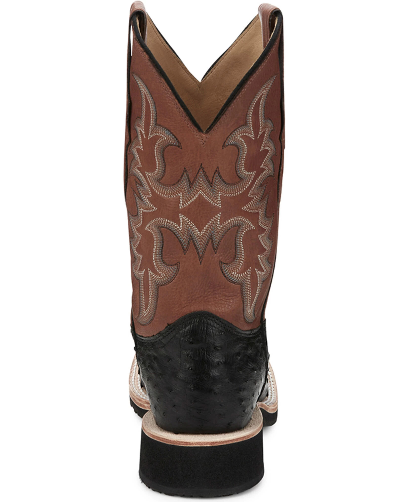 Justin Men's Drover Exotic Full Quill Ostrich Western Boots - Broad Square Toe 1 Justin Men's Drover Exotic Full Quill Ostrich Western Boots - Broad Square Toe
