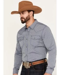 Cody James Men's Trainer Plaid Print Long Sleeve Snap Western Shirt - Tall -Western Cowboy Shop 2000386054 410 P2