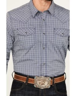 Cody James Men's Trainer Plaid Print Long Sleeve Snap Western Shirt - Tall -Western Cowboy Shop 2000386054 410 P3