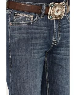 Rock & Roll Denim Men's Double Barrel Medium Vintage Wash Relaxed Bootcut Reflex Denim Jeans 6 Rock & Roll Denim Men's Double Barrel Medium Vintage Wash Relaxed Bootcut Reflex Denim Jeans -Western Cowboy Shop 2000386194 414 P2
