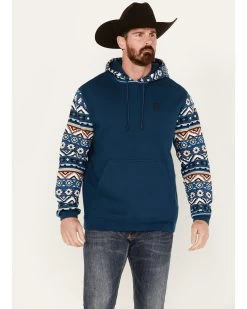 RANK 45 Men's Southwestern Hooded Sweatshirt
