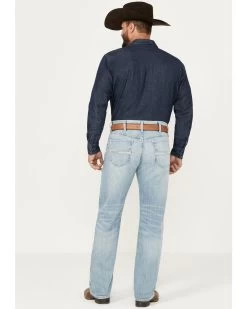 Cinch Men's White Label Light Wash Relaxed Straight Stretch Performance Denim Jeans -Western Cowboy Shop 2000386397 402 P3