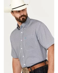 Cinch Men's ARENAFLEX Medallion Print Short Sleeve Button-Down Stretch Western Shirt -Western Cowboy Shop 2000386916 400 P2