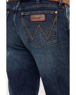 Wrangler Retro Men's Medium Wash Slim Straight Stretch Jeans -Western Cowboy Shop 2000394535 414 P4