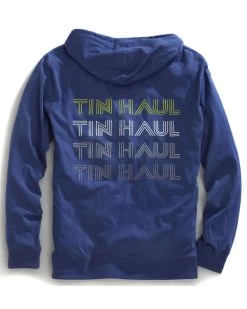 Tin Haul Men's Retro Screen Print Zip-Up Hooded Jacket